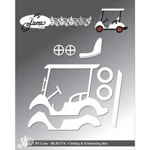 골프공스탬프 스티커2020 금속 커팅 다이 골프 카트 컷 스크랩북 페이퍼 크래프트 수제 카드 펀치 아트 커, 01 라이트 그레이