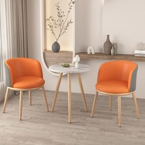 부부 안방 테이블세트 베란다 티테이블 카페 2인 원형, P타입, 상세페이지 참조