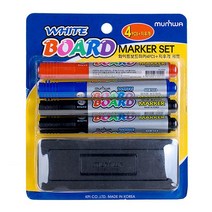 보드마카 4pcs+지우개 세트 문화, 상세설명 참조, 없음