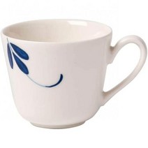 빌레로이앤보흐 올드 룩셈부르크 브린딜 에스프레소 컵 3.25온스 화이트 블루, 3.25 oz
