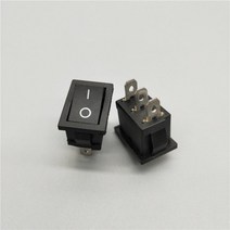 KCd1 2 피인 3 핀 6 보트 자동차 로커 스위치 6A / 10A 250V 125VAC 버튼 스위치 선박 유형 5 개, 02 B-2D3P
