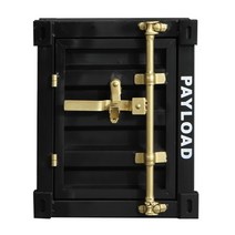 특이한 금고 빈티지 가정용 미니 개인 디자인 인테리어 소품 고급 금장, 검은 색