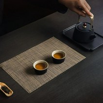 스퀘어 원목 다도 차판 차반 전목 차탁 다판 티트레이 다관 퇴수기, D