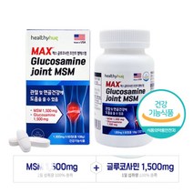 중년 관절 연골 MSM 플러스 글루코사민 60정 콘드로이친 초록잎홍합 콜라겐 엔 식이유황 노인 부모님
