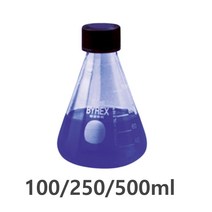 중학교 과학실용 밀폐용 시약보관 삼각비이커 중고등 실험교구 교육용 반응 실기, 100ml