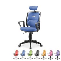 (동진OA가구 IN-200-6 갤럭시하트요추 의자(메쉬패브릭 블루 동진/블루/메쉬패브릭/의자/가구/갤럭시하트요추