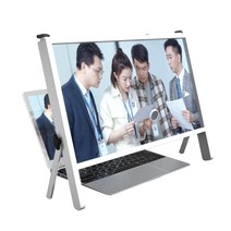 노트북 화면 증폭기 접이식 HD 동영상 영화 확대기, 21인치 우드