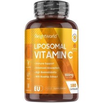 리포좀 비타민C1000MG 영양제 180비건캡슐 로즈힙 추출물 EU제