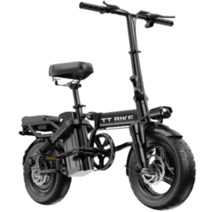 티티바이크 전기자전거 전동 접이식 출퇴근 경량 배달 스포츠 48V 10Ah 20Ah, 블랙, 20Ah(90km)