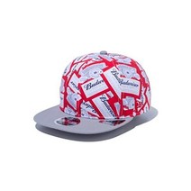 NewEra 뉴에라 골프 캡 버디저 콜라보 무늬 GF950 OF BUDWEISER AL러버 필드 일상 캡모자 데일리, Free Size, 프린트/그레이