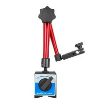 햄프턴 다이얼 표시기 마그네틱베이스 홀더 0.01mm 다이얼 게이지 마그네틱베이스 홀더 측정 게이지 악기 도구, 빨간색, 한개옵션1