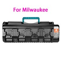 디월트충전기 호환 밀워키 14.4V 18V 20V DC18SF DCB104 BS1418 M18 BL1830 AL1860 Bosch Makita 용 4 포, 04 For Milwaukee_03 UK
