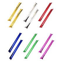 은박 막대풍선(10쌍) 응원 운동회 용품 도구 소품, 은색