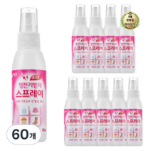 라이브잇 리빙굿 정전기방지 스프레이 로즈향, 60ml, 360개