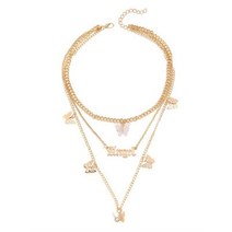 나비 목걸이 여자 학생 20대 여성 여성용 다층 천사 펜던트 쇄골 체인 달콤한 매력 초커 트렌드 미적 보석