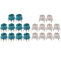 스마트싱스 스마트플러그 20 Pcs 7Pin 진공관 소켓 밸브베이스 B amp W 6J1 6Z4 6X4 12AE6 6AT6 6BK6 12AV6 6AQ6 6J5 10Pcs 블루 화