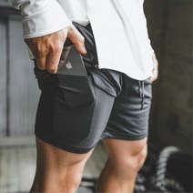 핸드폰포켓 2in1 남성 트레이닝 팬츠 남자츄리닝 커플