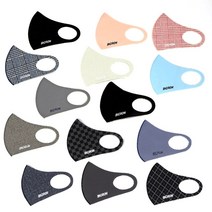 비크론 은나노 99.9 향균 도전사 마스크, 11.블랙체크, 1개