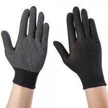 에스 ND 논슬립 도트 작업용 장갑 블랙 손바닥 코팅 pu 엠보싱 점박이