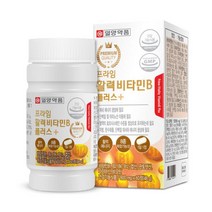 프라임 활력비타민 B 플러스 60정 비타민B1 비타민B2 비타민B6 비타민B12엽산 판토텐산 나이아신 비오틴 8종 복합기능성 함유, 1병