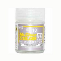 군제 락카 도료 GX110 클리어 실버 18ml