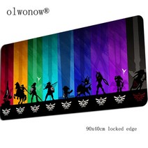 컴퓨터 젤다 패드 마우스 게이머 900x400x3mm 인디 팝 인체 공학적 가제트 사무실 책상 매트, [03] design 3, [17] Size 900x400x4mm