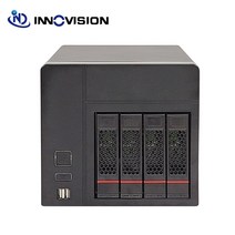 NAS 구축 nas고품질 새 Tooless 4 HDD 트레이 베이 하드 디스크 Nas 스토리지 서버 케이스 지원 MINI-ITX, 케이스200wpsu