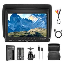 NEEWER F100 7인치 카메라 프리뷰 모니터+F550 배터리+충전기+휴대용 가방 세트