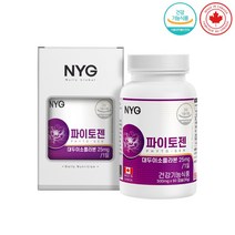 파이토젠 대두 이소플라본 식물성 에스트로겐 영양제 여성 갱년기 폐경기 식약처인증 캐나다산, 1개, 60캡슐