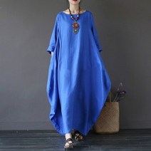 동남아 여행룩 바캉스 휴양지 원피스 긴빈티지 Boho 셔츠 드레스 여성용 큰 사이즈 4xl 5xl 느슨한 맥시