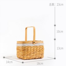 라탄 가방 친환경 꽃 포장 꽃집 꽃꽂이 등나무 휴대용 꽃 바구니 드라이 플라워 웨딩 플라워 걸 가방 꽃 직조 바구니