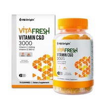 엔젯오리진 비타프레쉬 비타민 C & D 3000 3000mg x 70구미