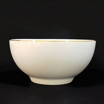 [RA㏓] 골드라인 신대접 유럽풍밥공기 일식 테이블웨어 도자기밥그릇 한식 신혼 혼수 음식플레이팅 ▷_§Ea, 옵션무[#@$], 《본상품》
