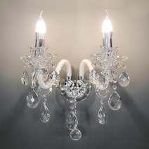 공간녹백 샹들리에 크리스탈 벽등 카페 인테리어 포인트 벽부등 조명