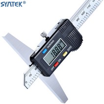 SYNTEK 디지털 깊이 게이지 단일 후크 캘리퍼스 0.01mm 4CR13, 단후크300mm, 1개