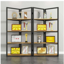 트로피 진열장 메달 향수 진열대 프라모델 수납 선반, 블랙+화이트 길이 90 깊이 36 높이 180