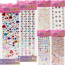 포포팬시 블링블링 보석 스티커 6종 1개