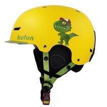 스키 장 스노우 보드 헬멧 kufun 겨울 스포츠 사이클링 눈 남자 여자 어린이 어린이, S50-54CM, 공룡