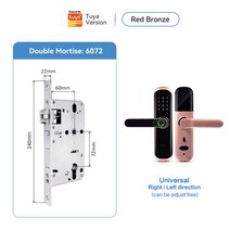 디지털 키 지문 유리문 도어락스마트 도어 잠금 장치 아파트 용 호텔 TUYA APP 홈 키가있는 디지털 키리스, 12 6072R, 12 6072R