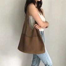 셀러허브(잡화) [라일리] Rly 15컬러 에코백 니트백 메쉬가방 라탄 그물 니트쇼퍼백