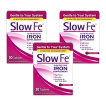 Slow Fe 아이언 철분 45mg Iron 30정 3팩