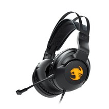 로캣 엘로 7.1 USB 서라운드 RGB 게이밍 헤드셋, 블랙