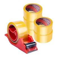 OPP 러버 박스 테이프 48mm x 40M + 커터기(고급형), 러버테이프6P 커터기 세트, 1세트