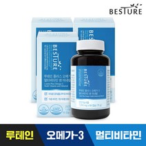 [베스처]루테인 플러스 오메가3 멀티비타민 미네랄 3병(6개월분), 단품, 단품