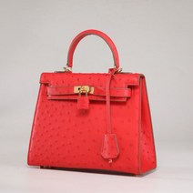 화려한 프리미엄 타조 핸드백 리얼 천연 가죽 선물 5종