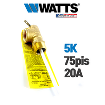 Watts 와츠 고급 안전밸브 안전변 5K 75PSI 20A / 100XL-4 M7 미국산 안전변 한진보일러 스테인레스 전기온수기