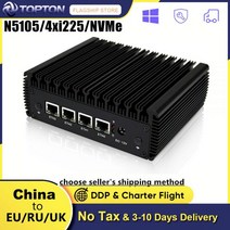 팬리스 소프트 라우터 셀러론 N5105 미니 PC 쿼드 코어 4 인텔 i225 2.5G LAN 2x ddr4 NVMe HDMI VGA pfSense 방화벽 기기, CN, pfSense + 미국, 8GB DDR4 512GB NVMe