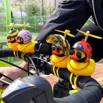 러버덕 BEE 자전거 오토바이 오리 라이트 전조등 전동 킥보드 악세사리 자전거꾸미기 장식, a91-강아지-자전거용