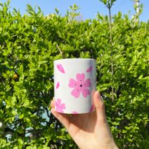 (벚꽃 에디션) 온도에 따라 색이 변하는 머그컵 DIY 키트, PVC케이스