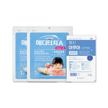 일동제약 메디터치A 5mm 폼 10x10cm 1매입 x 2개 폼드레싱 밴드 + 헬씨아쿠아 프리컷 1매 방수필름, 메디터치A 2매 + 방수필름 1매
